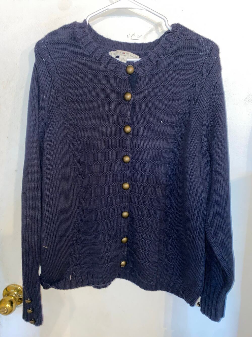 Tommy Hilfiger Navy Blue Women's 2X Cardigan